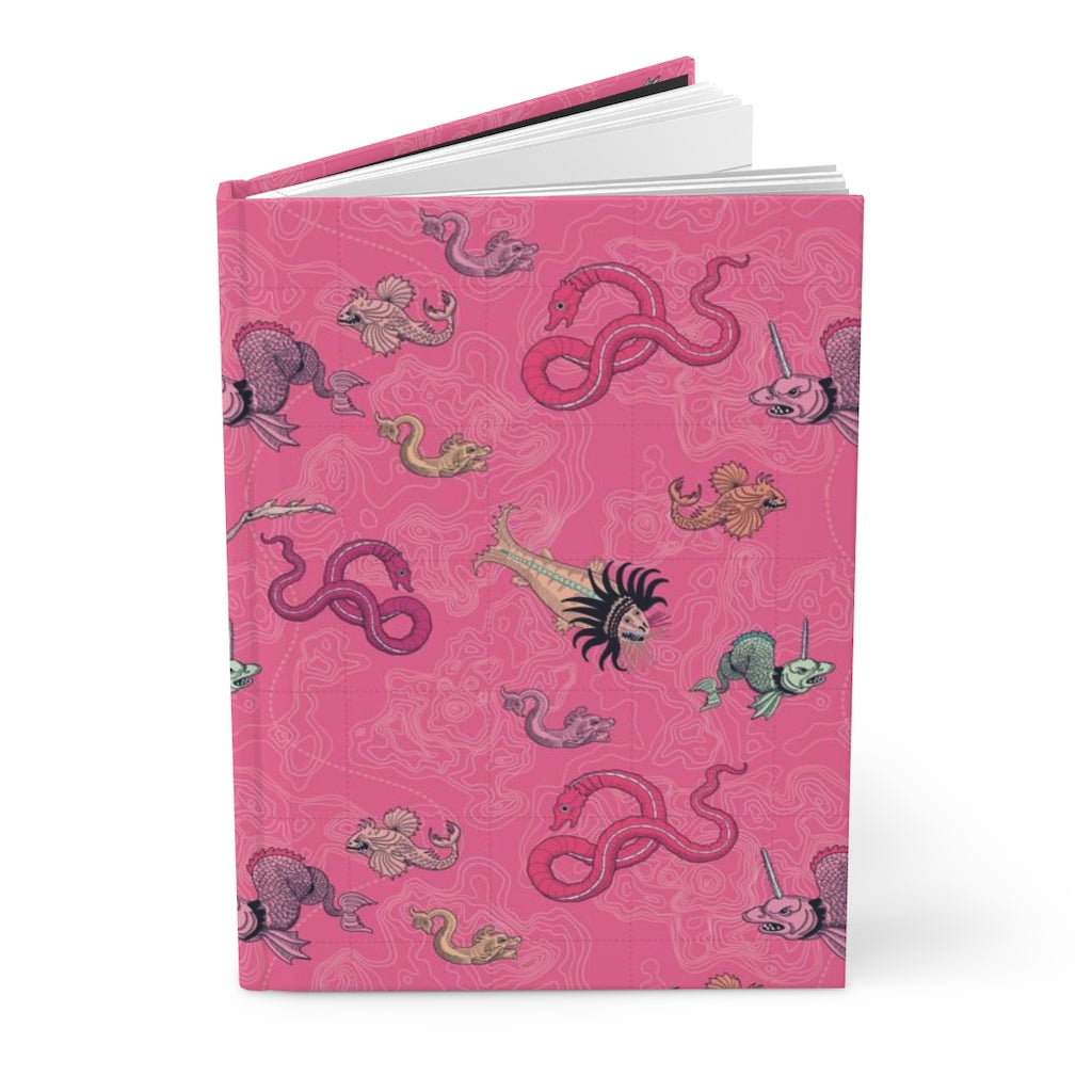 Vintage Sea Monsters Hardcover Journal Matte - Posh Tide