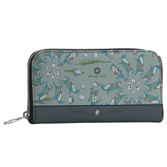 Marsh Periwinkle Long Zip Wallet