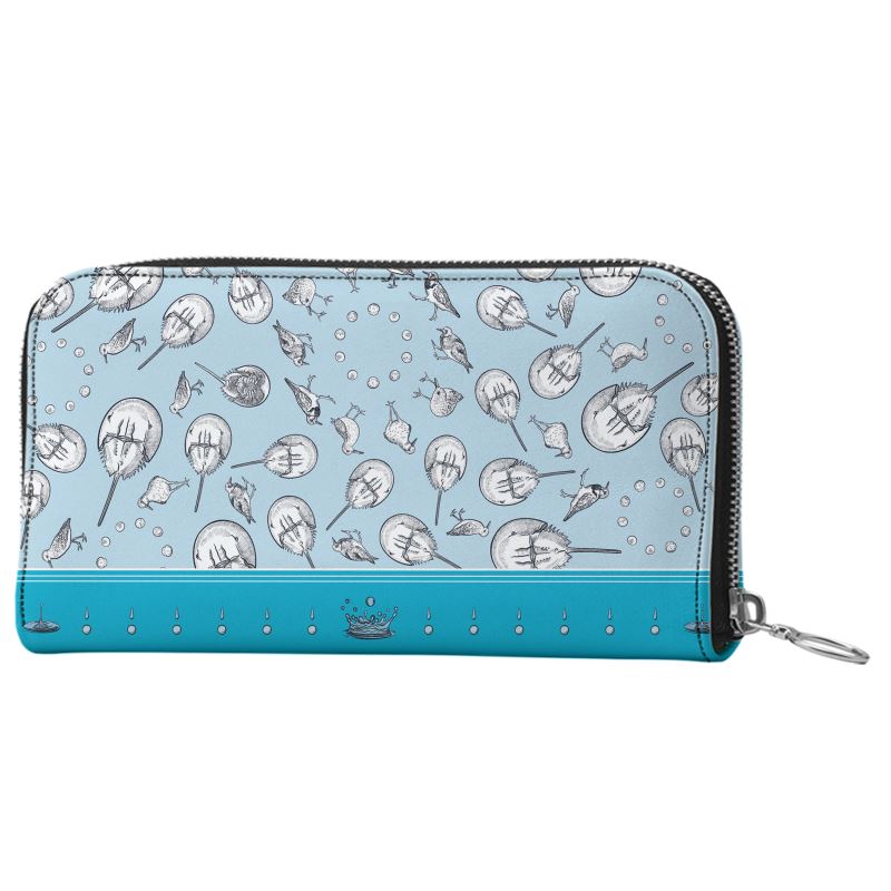 Horseshoe Crab Long Zip Wallet