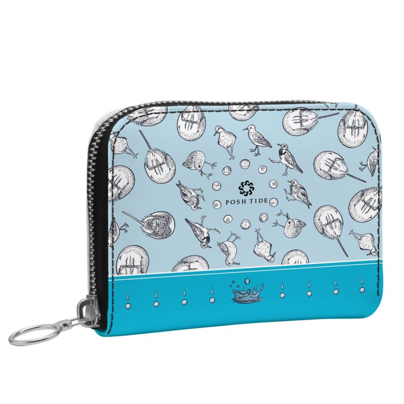 Horseshoe Crab Mini Zip Wallet