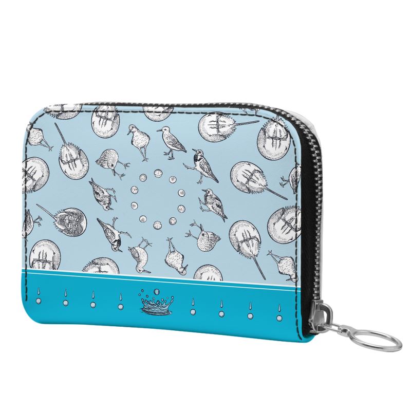 Horseshoe Crab Mini Zip Wallet