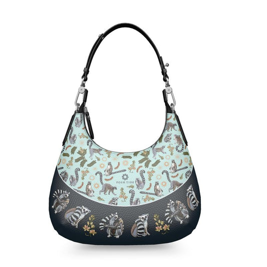 Ring-tailed Lemur Mini Curved Bag