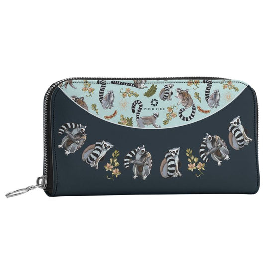 Ring-tailed Lemur Long Zip Wallet