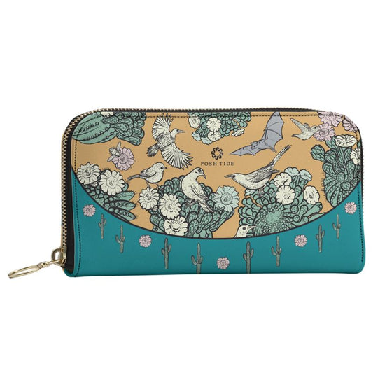 Desert Cactus Long Zip Wallet