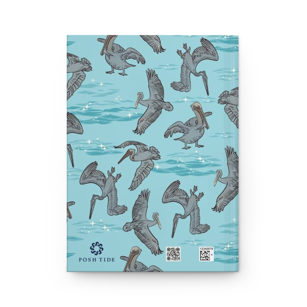 Purely Pelican Hardcover Journal - Posh Tide