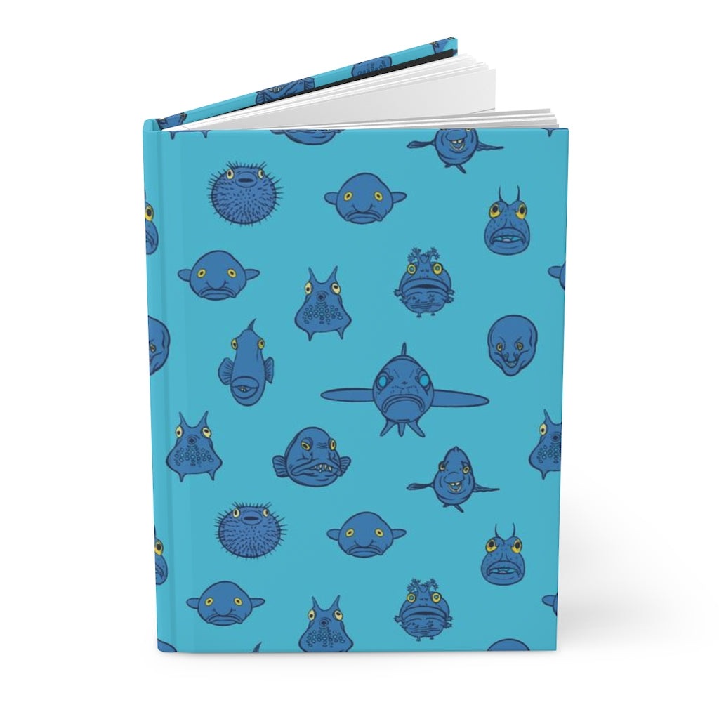 Fish Face Hardcover Journal - Posh Tide