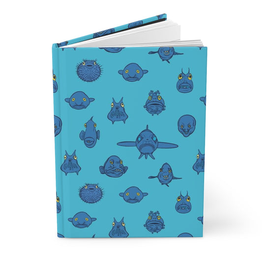 Fish Face Hardcover Journal - Posh Tide
