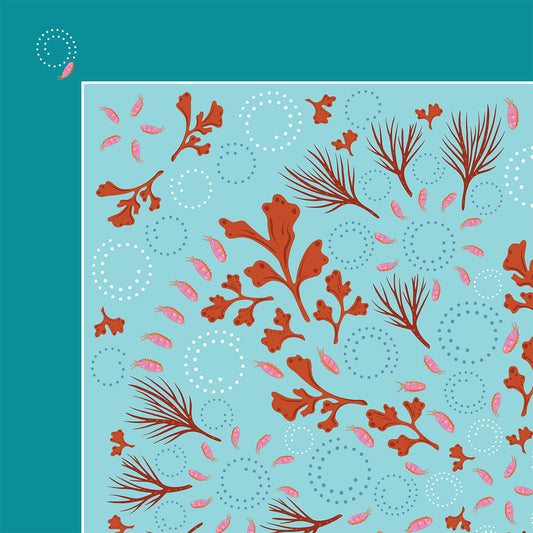 Bees of the Seas Light Silk Scarf - Posh Tide
