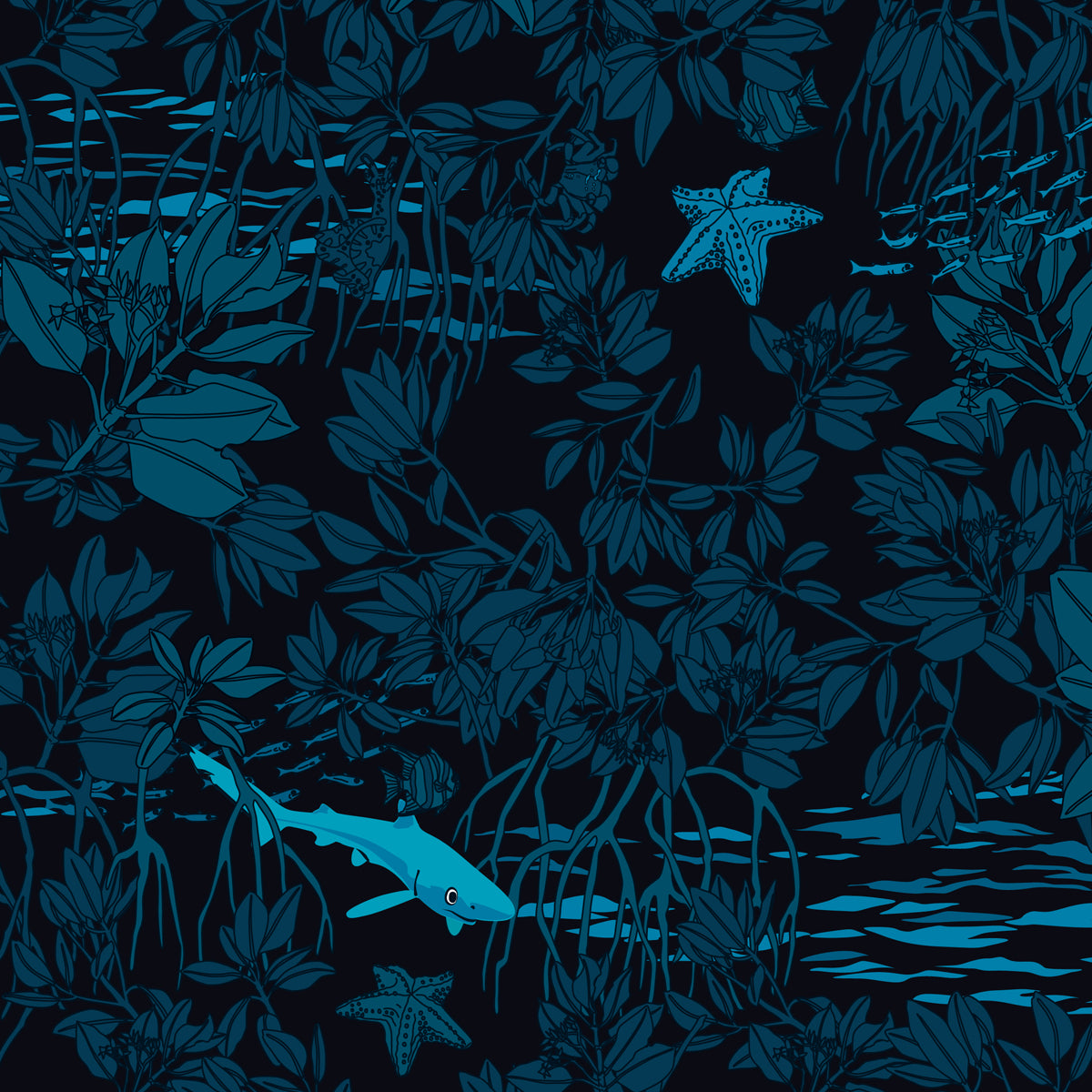 Mangroves at Night Gym bag