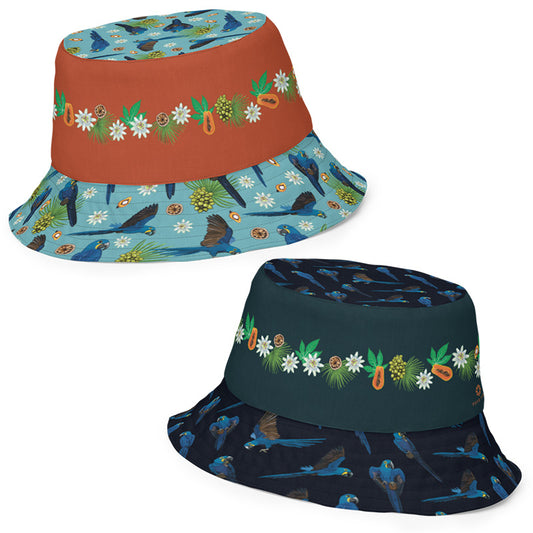 Hyacinth Macaw Reversible Bucket Hat