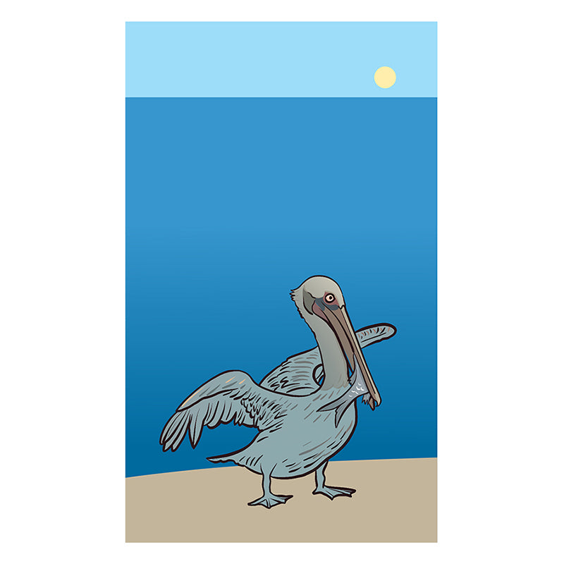 Purely Pelican Framed Poster with Mat