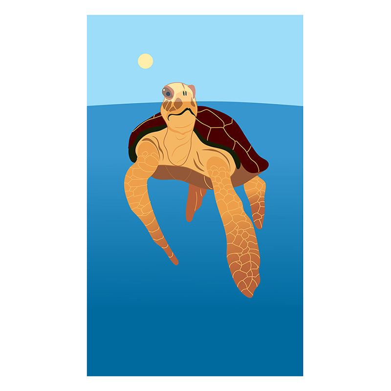 Sea Turtle Framed Poster with Mat