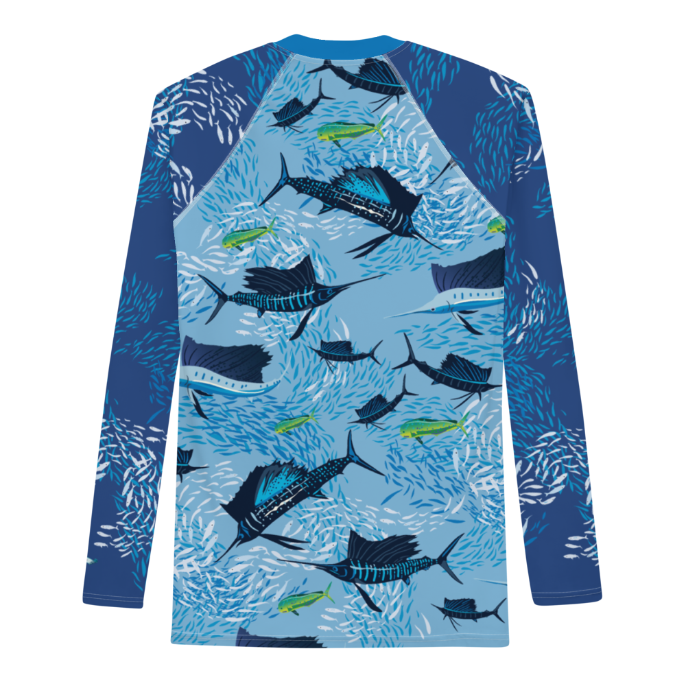 Sailfish on Light Men's Rash Guard - Posh Tide