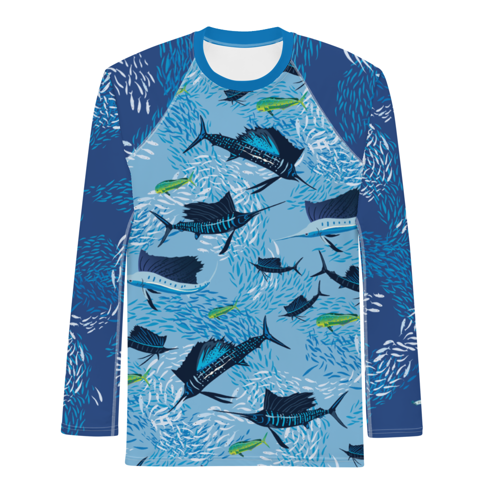 Sailfish on Light Men's Rash Guard - Posh Tide