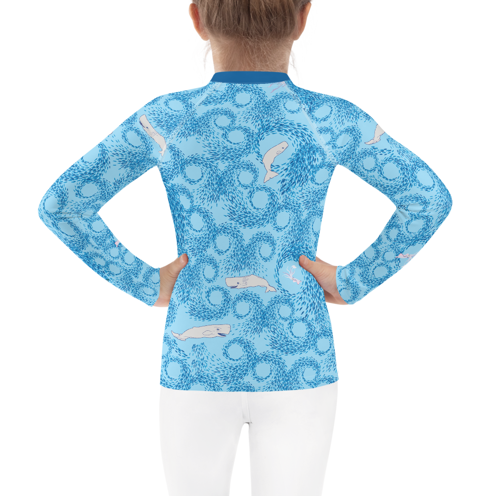 Whales and Squids Rash Guard Kids 2T-7 - Posh Tide