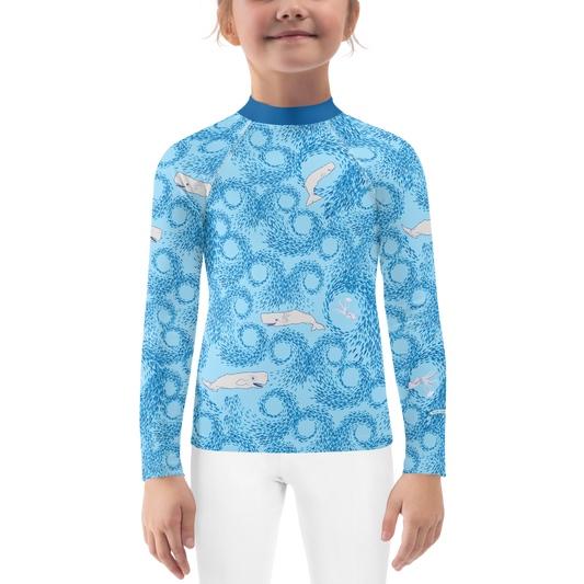 Whales and Squids Rash Guard Kids 2T-7 - Posh Tide