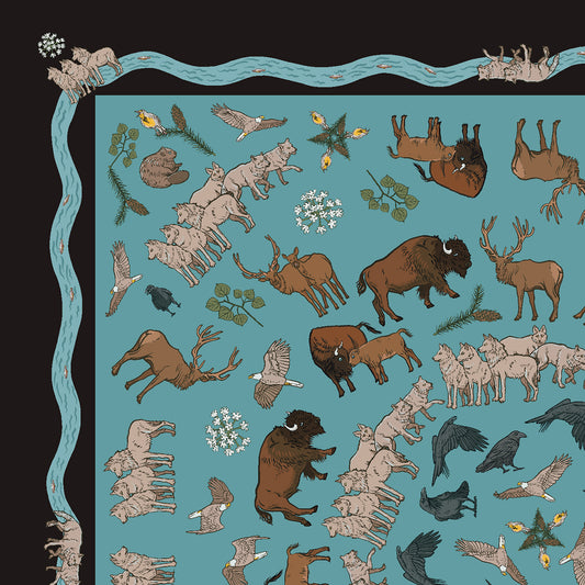 Wolf Trophic Cascade Scarf