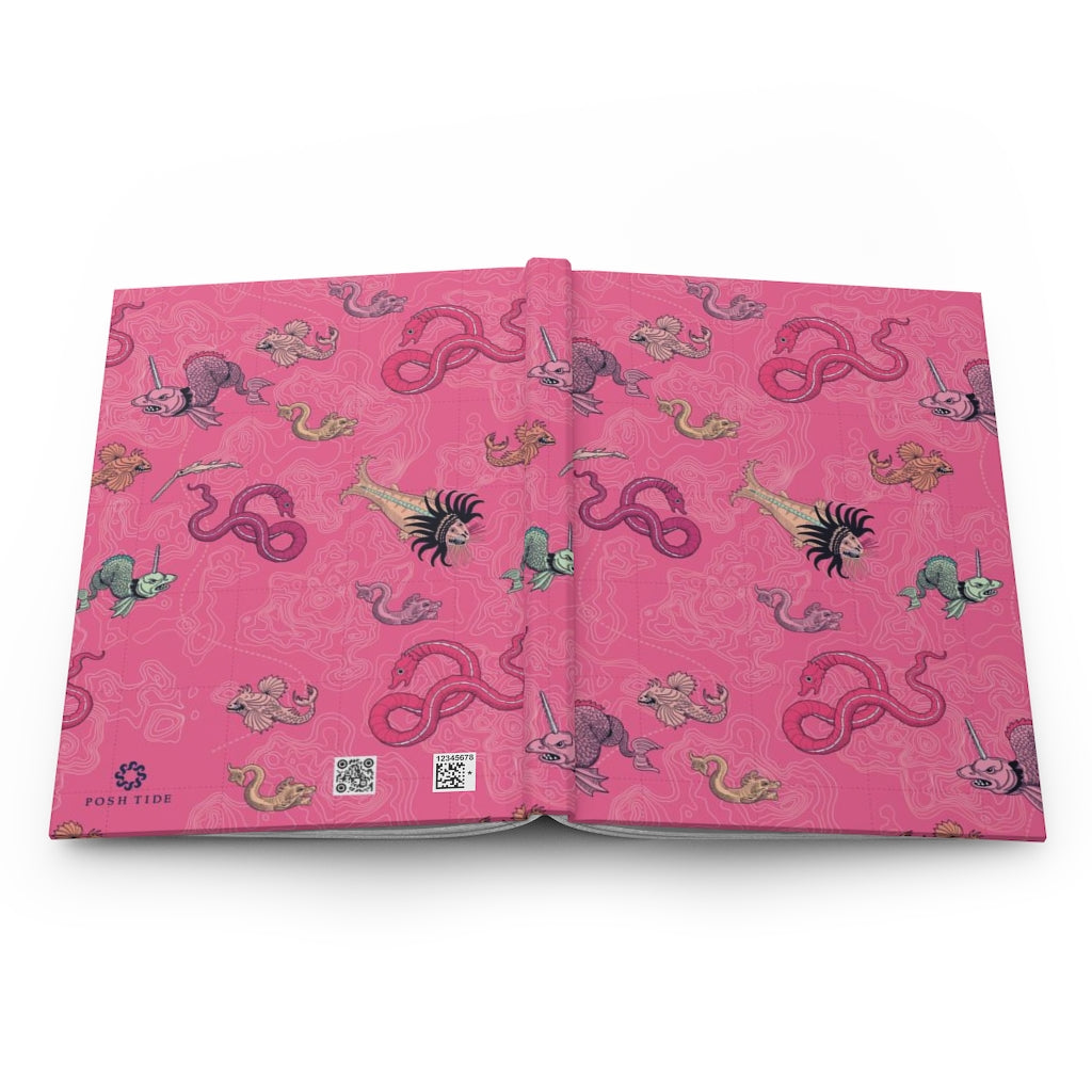 Vintage Sea Monsters Hardcover Journal Matte - Posh Tide