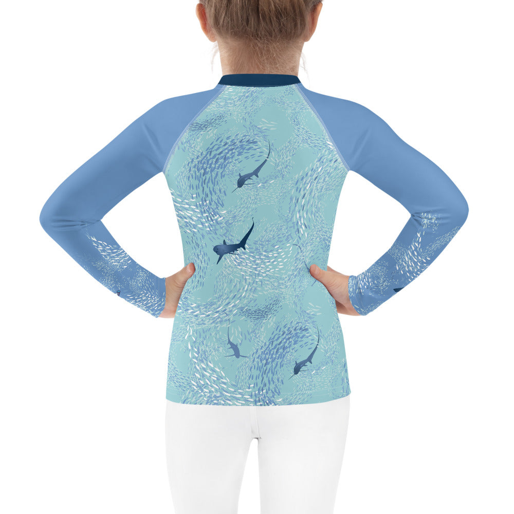 Thresher Sharks Kids Rash Guard - Posh Tide