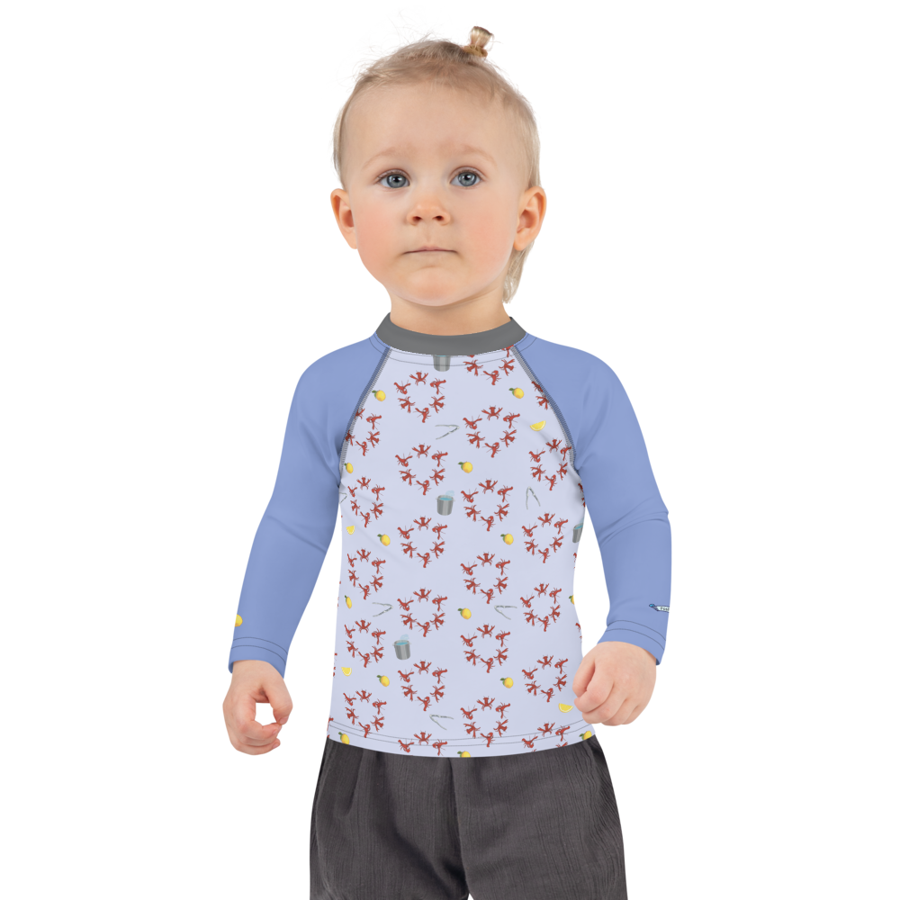 Lobster Pots Kids Rash Guard - Posh Tide
