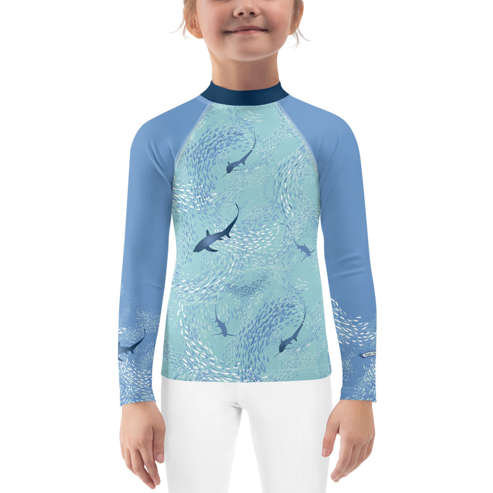 Thresher Sharks Kids Rash Guard - Posh Tide