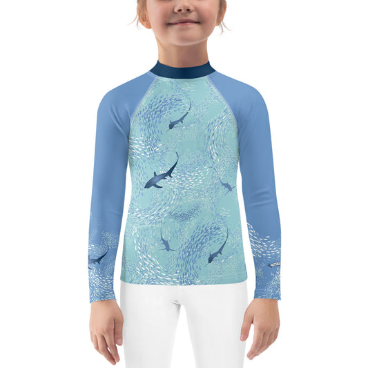 Thresher Sharks Kids Rash Guard - Posh Tide