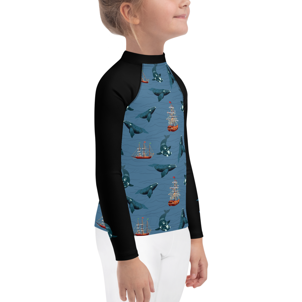 Whales - Right Whales Kids Rash Guard - Posh Tide