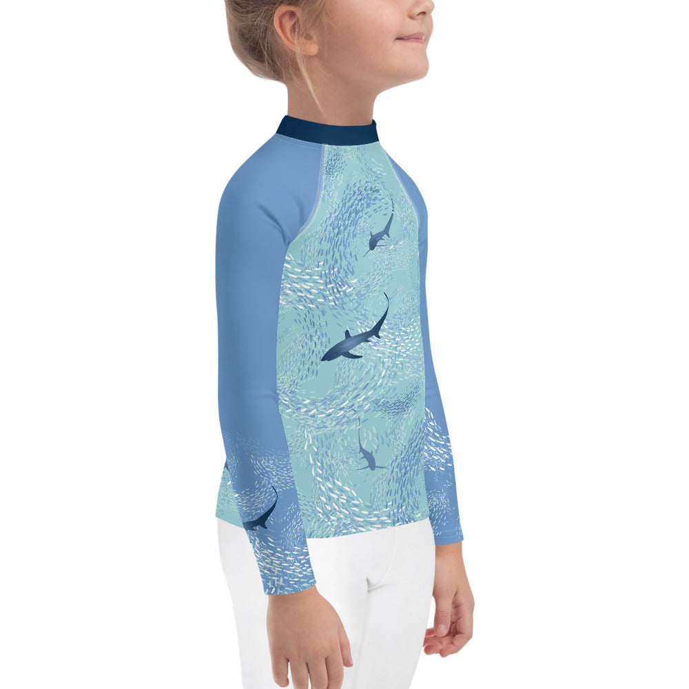 Thresher Sharks Kids Rash Guard - Posh Tide