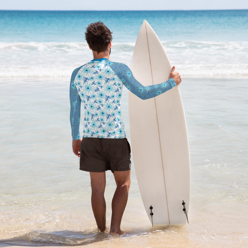 Blue Dragon Men's Rash Guard - Posh Tide