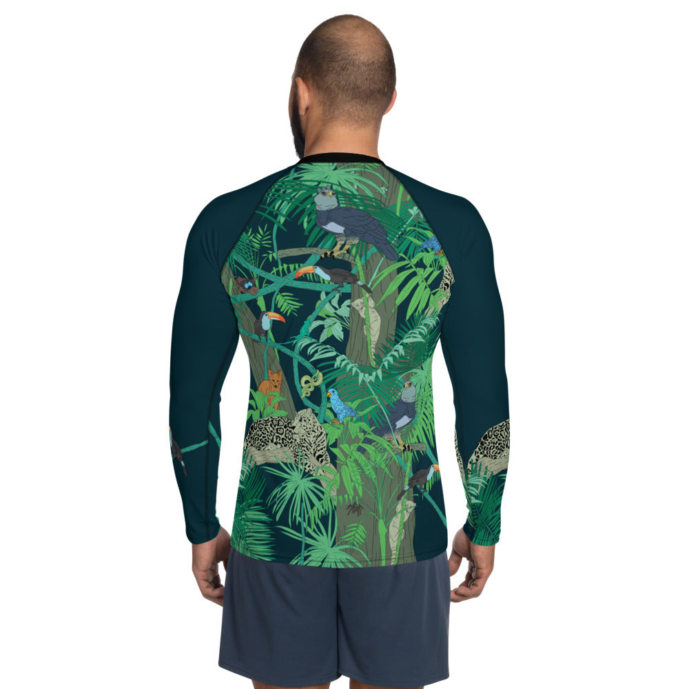 Jungle Men's Rash Guard - Posh Tide