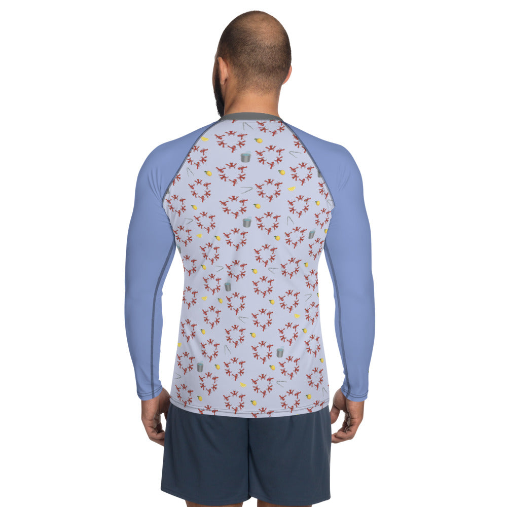 Lobster Pots Men's Rash Guard - Posh Tide