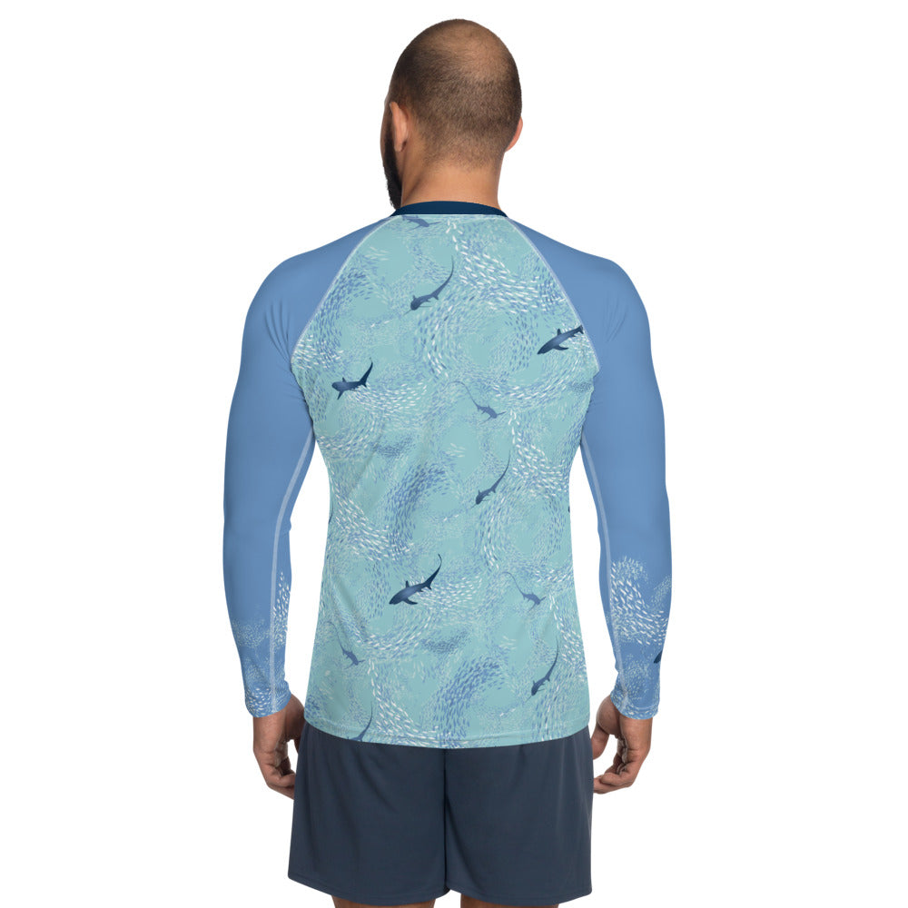 Thresher Sharks Men's Rash Guard - Posh Tide