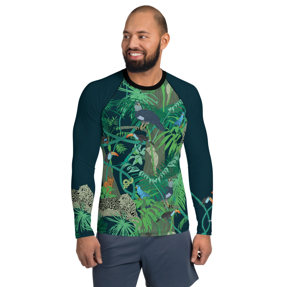 Jungle Men's Rash Guard - Posh Tide