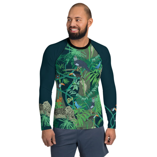 Jungle Men's Rash Guard - Posh Tide