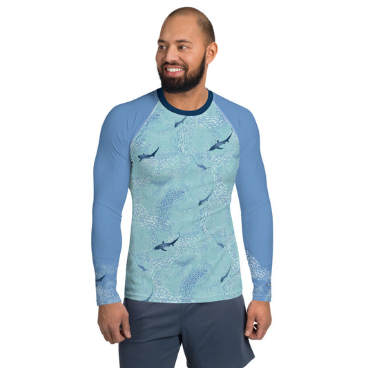 Thresher Sharks Men's Rash Guard - Posh Tide