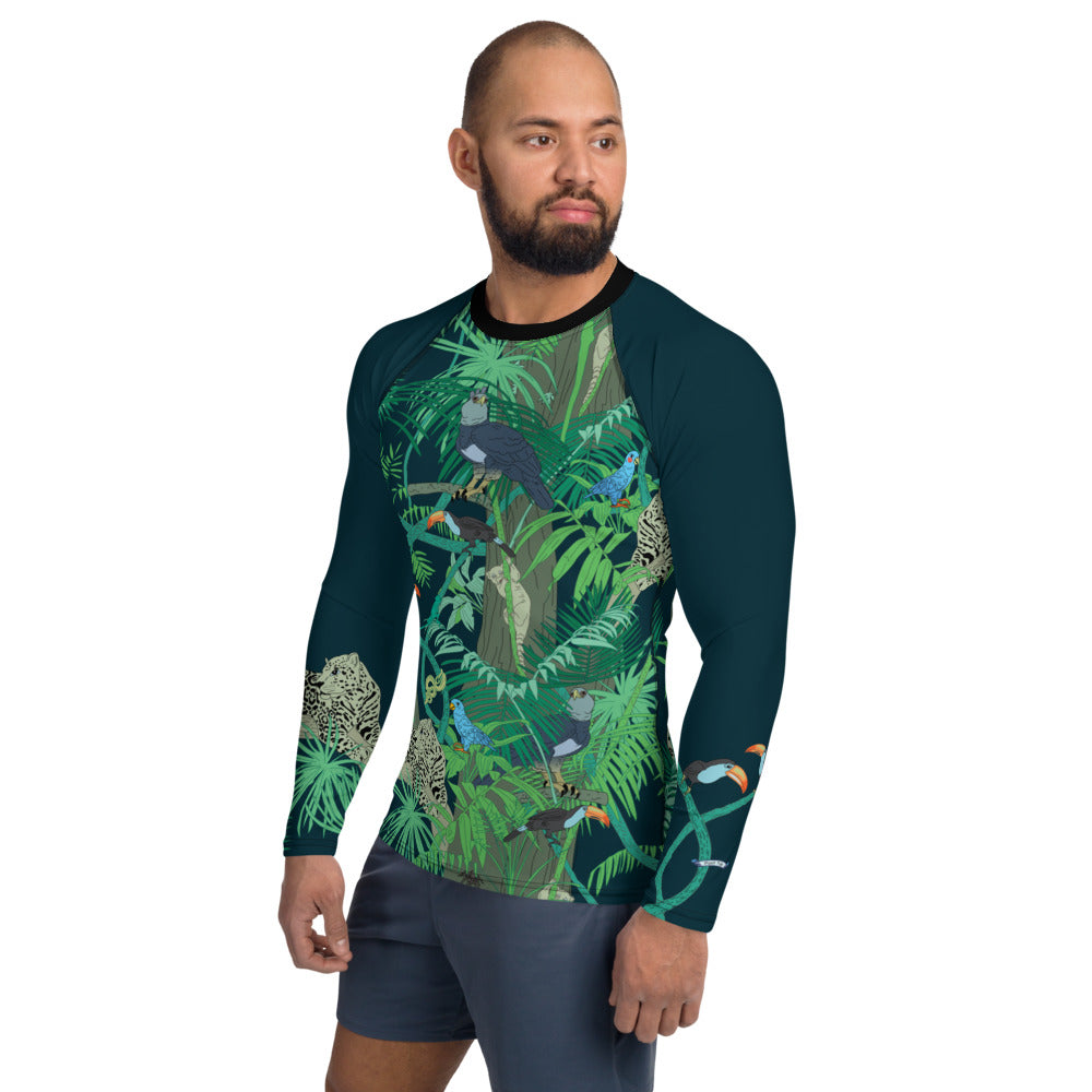 Jungle Men's Rash Guard - Posh Tide