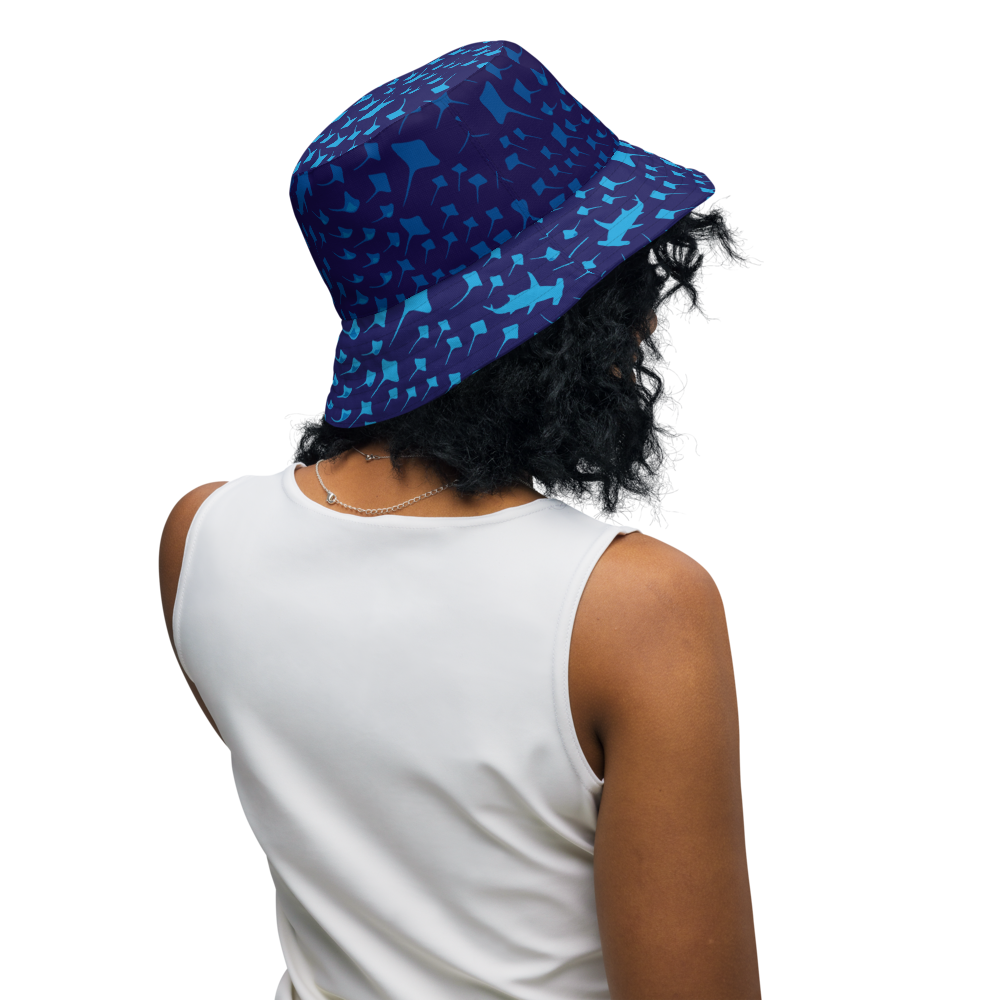 Sharks and Rays Reversible Bucket Hat
