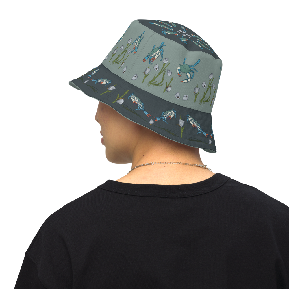 Marsh Periwinkle Reversible Bucket Hat