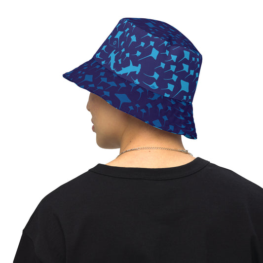 Sharks and Rays Reversible Bucket Hat