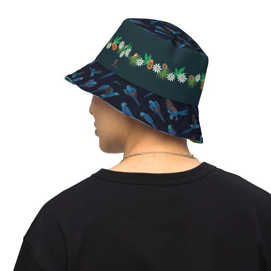 Hyacinth Macaw Reversible Bucket Hat