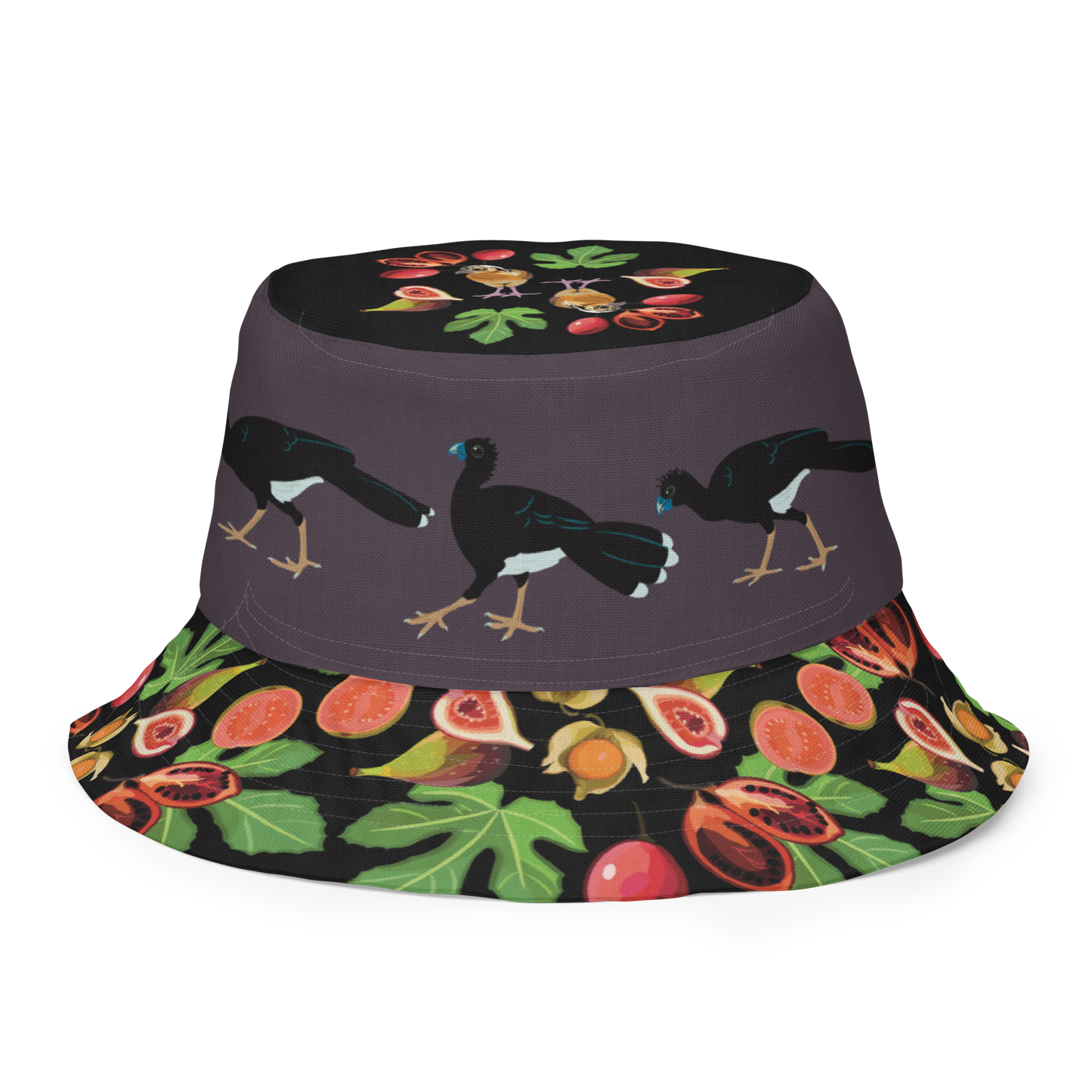 Blue-billed Curassow Reversible Bucket Hat