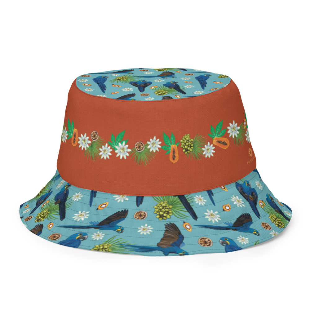 Hyacinth Macaw Reversible Bucket Hat