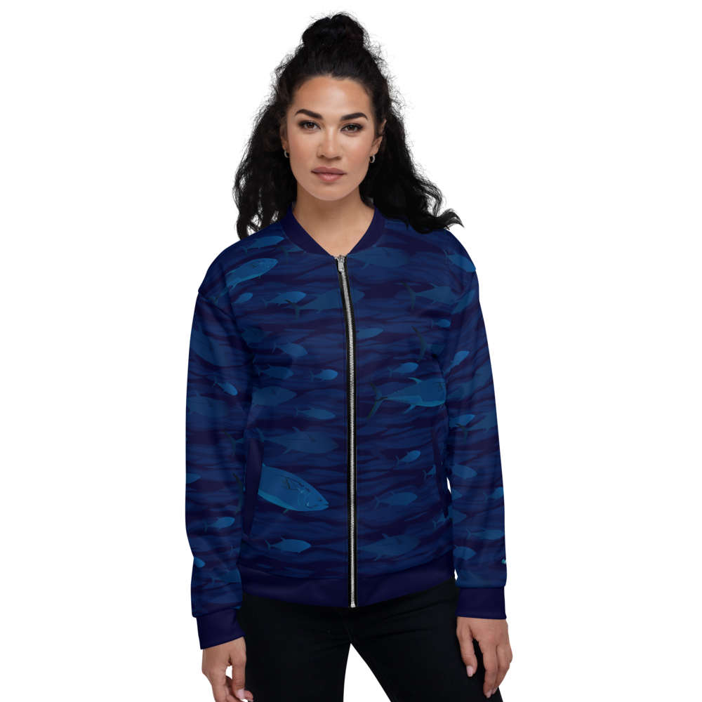 Tuna School Unisex Bomber Jacket - Posh Tide