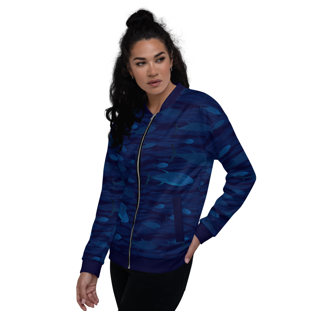 Tuna School Unisex Bomber Jacket - Posh Tide
