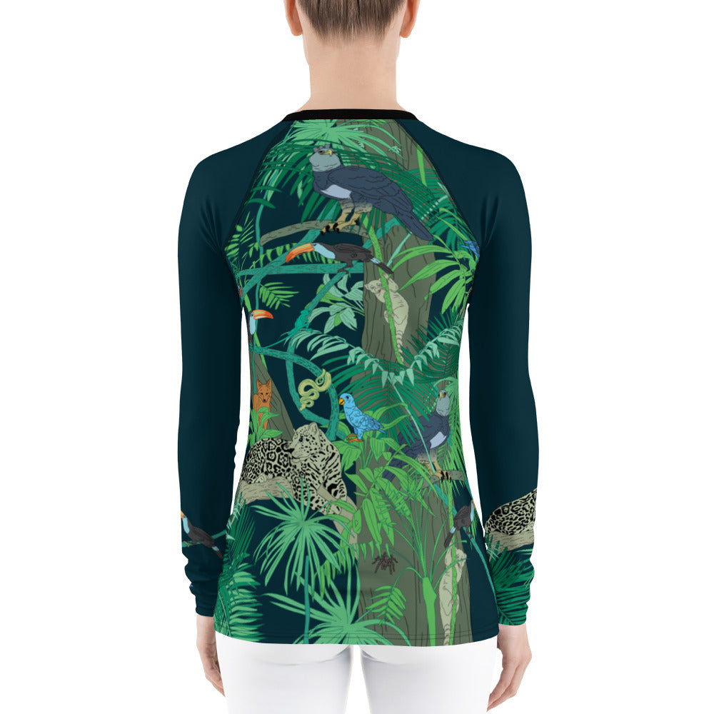 Jungle Women's Rash Guard - Posh Tide