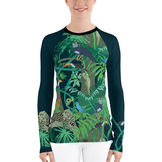 Jungle Women's Rash Guard - Posh Tide