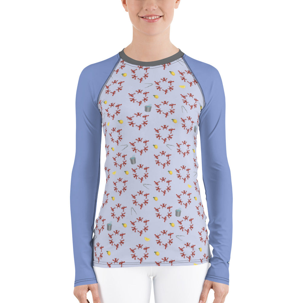 Lobster Pots Women's Rash Guard - Posh Tide