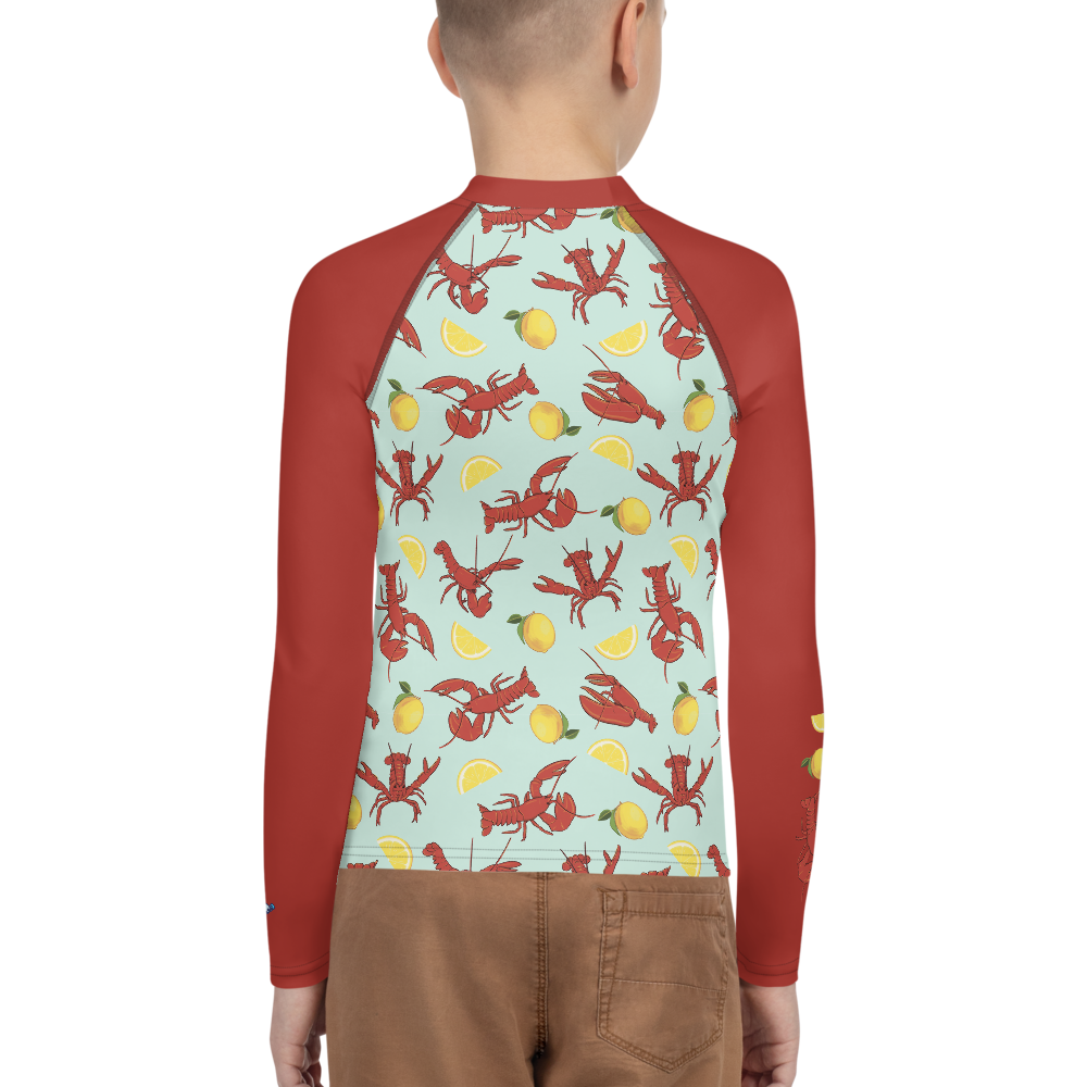 Lobsters and Lemons Youth Rash Guard - Posh Tide