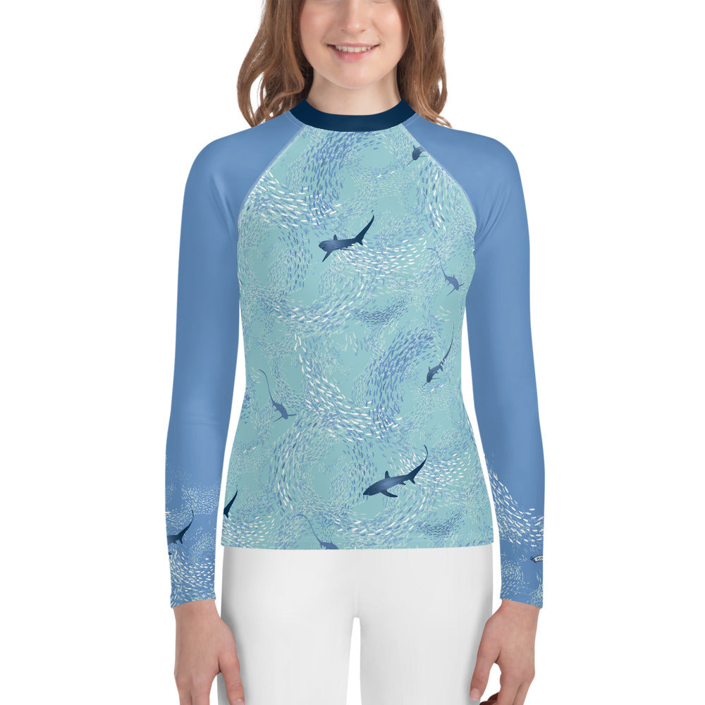Thresher Sharks Youth Rash Guard - Posh Tide