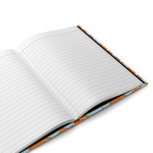 Garibaldi Orange Hardcover Journal - Posh Tide